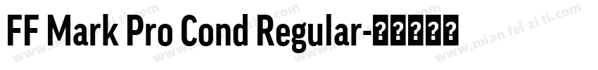 FF Mark Pro Cond Regular字体转换